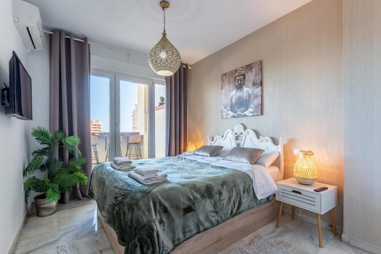 Benalmadena Beachfront Retreat Big Balcony And City Sea Views Apartment Exterior foto